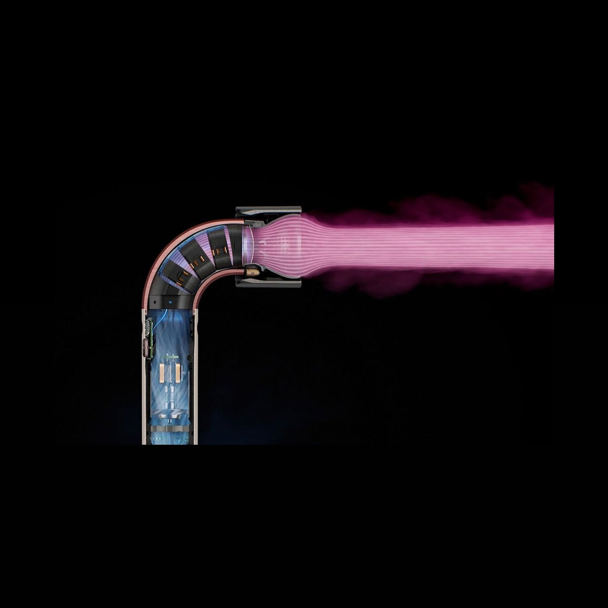 Luftstrom im Inneren des Dyson Supersonic r