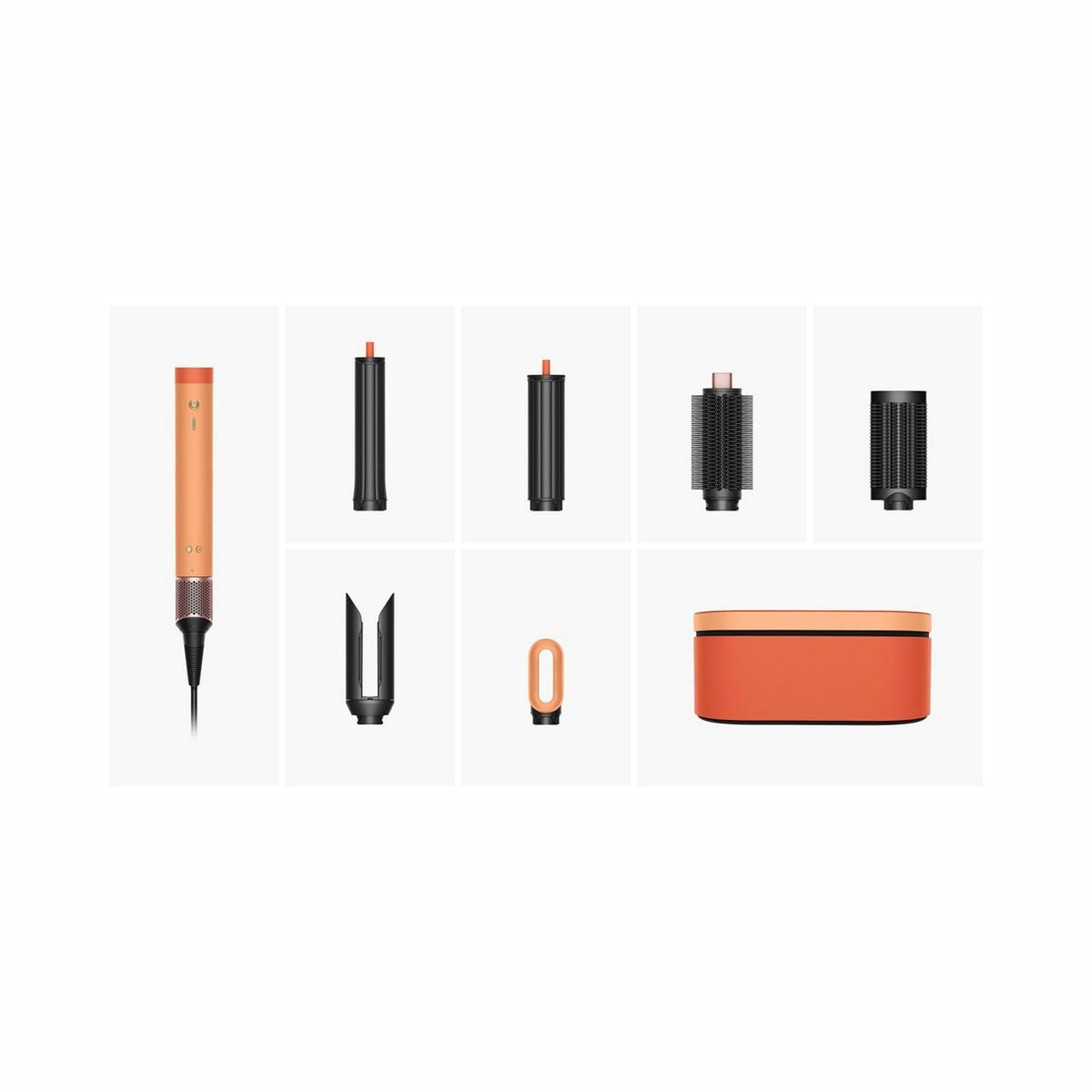 Dyson Airwrap Co-anda2x Straight+Wavy mit allen Aufsätzen und Etui