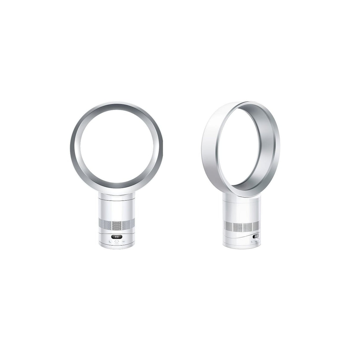 Dyson Cool CF1 Tischventilator von vorne und von der Seite