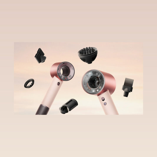 Dyson Supersonic Reise-Haartrockner mit Aufsätzen in Keramik Pink