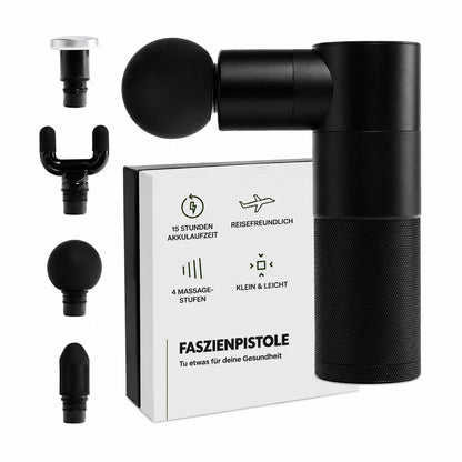 Blackroll Faszienpistole mit Verpackung und Zubehör