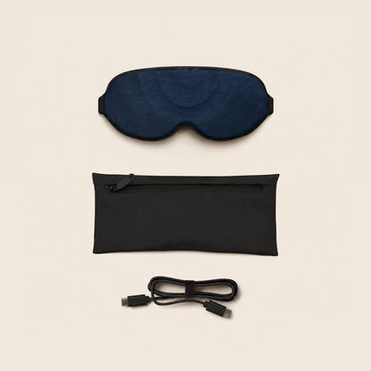 SleepMask mit Transportbeutel und Ladekabel