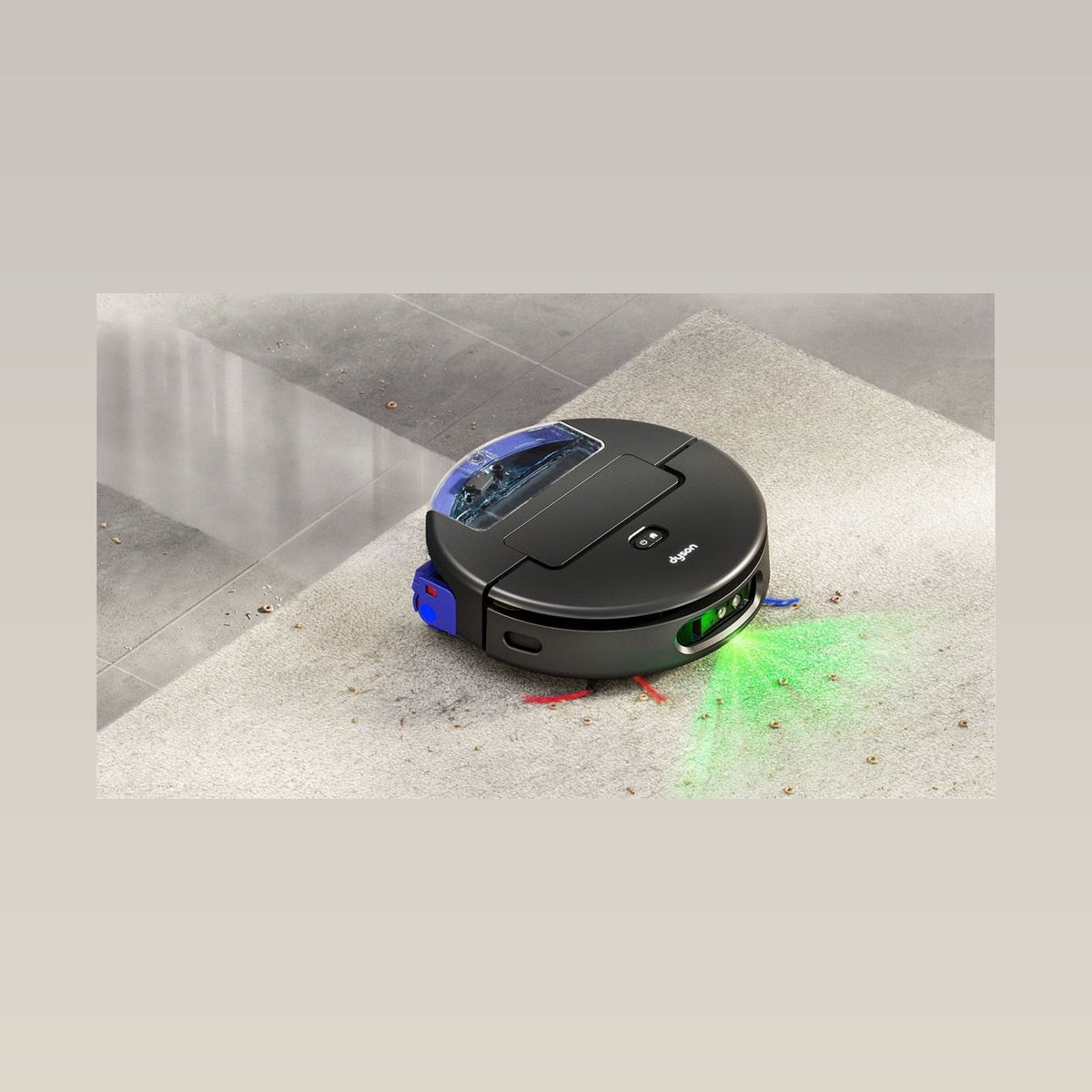 Dyson Spot+Scrub Ai beim Reinigen eines Wohnraums
