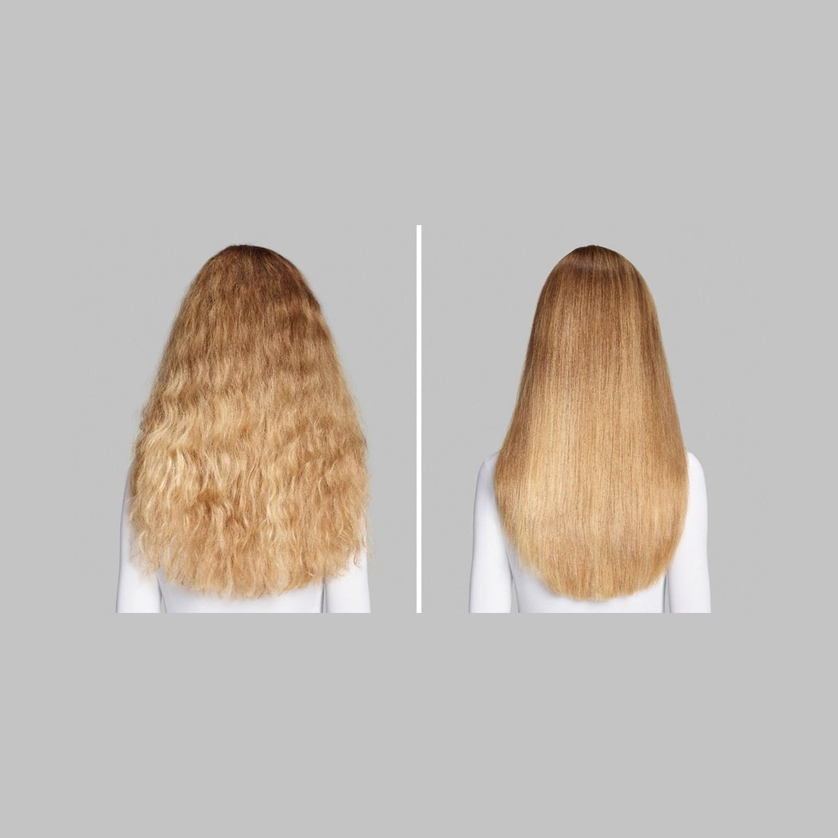 Blondes Haar vor und nach dem Styling mit dem Airwrap Co-anda2x