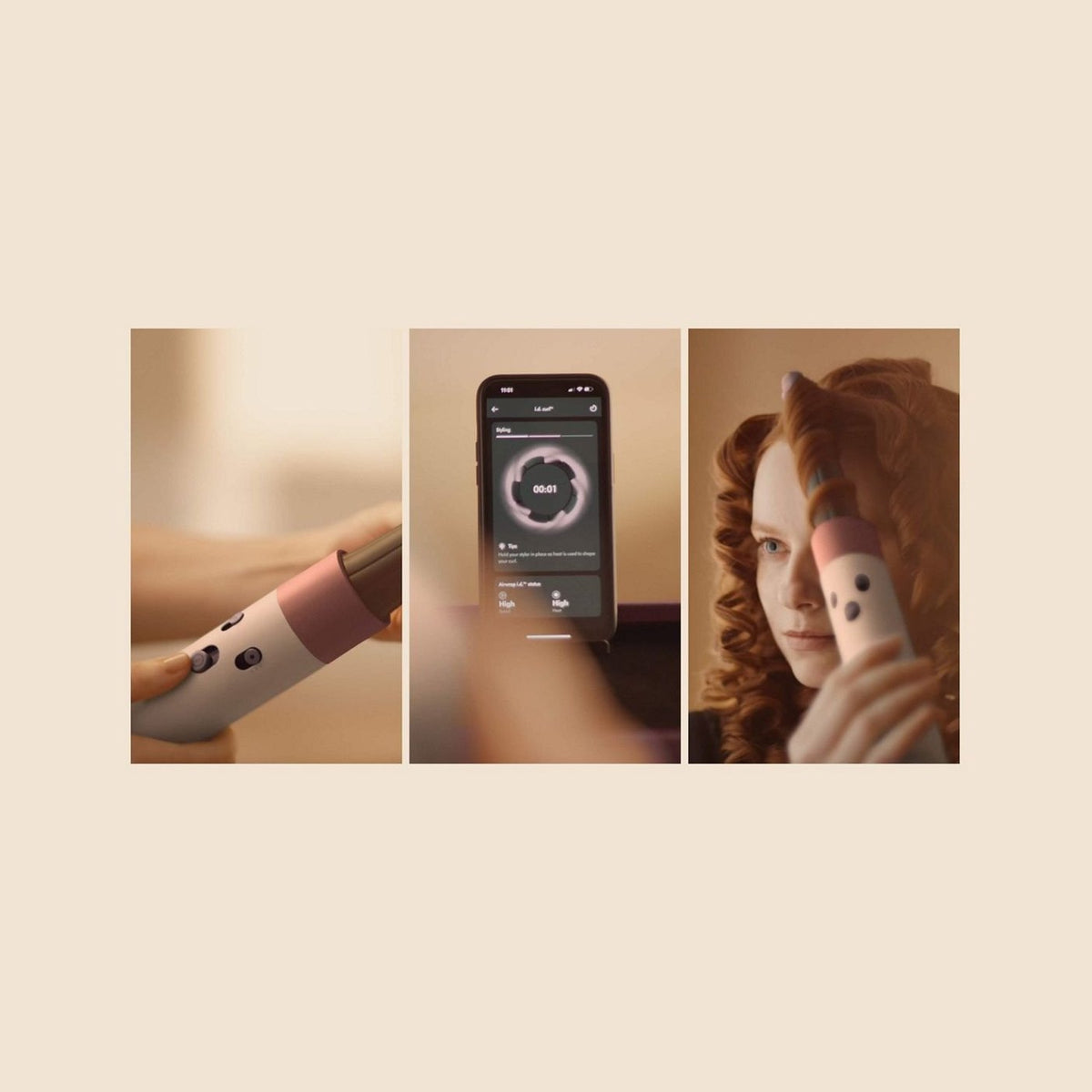Dyson Airwrap i.d. verbunden mit der MyDyson App