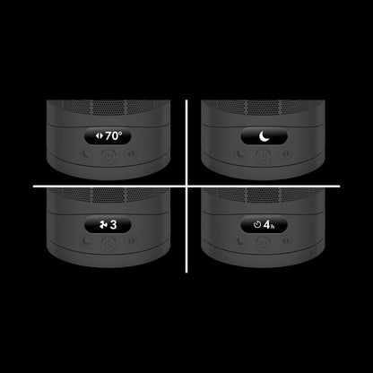 Bedienfeld des Dyson Cool CF1 mit Einstellungen