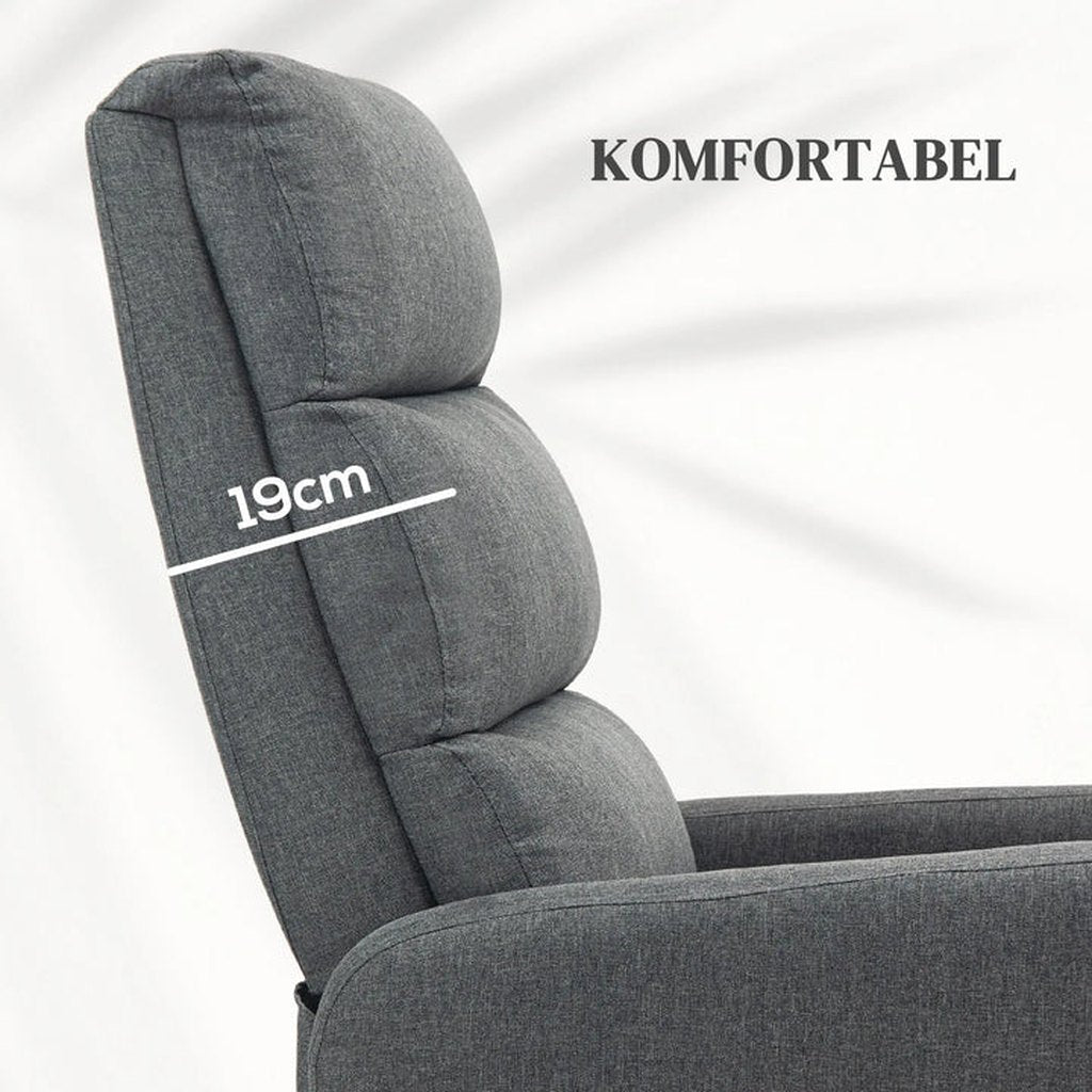Polsterstärke des Rückenkissens im Detail
