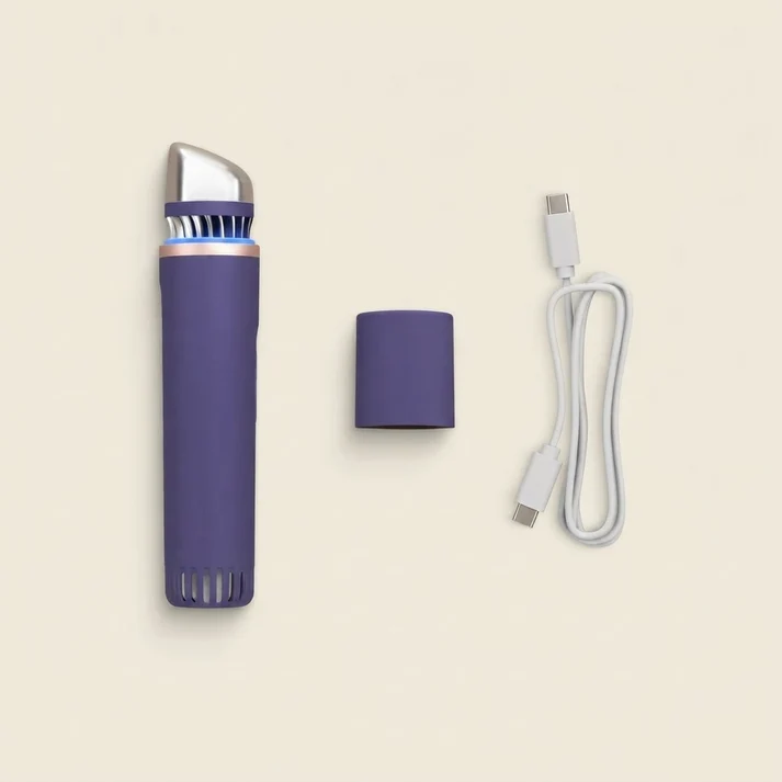 TheraFace Depuffing Wand mit Schutzkappe und Ladekabel